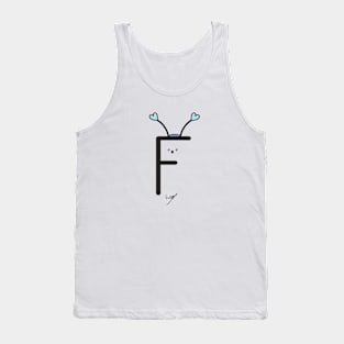 Alphabet Letter F Tank Top